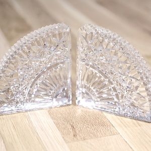 Waterford Crystal Bookends quadrant block, Ireland